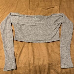 Rubiawear “Vika” top in Grey Heather, Size Sm.